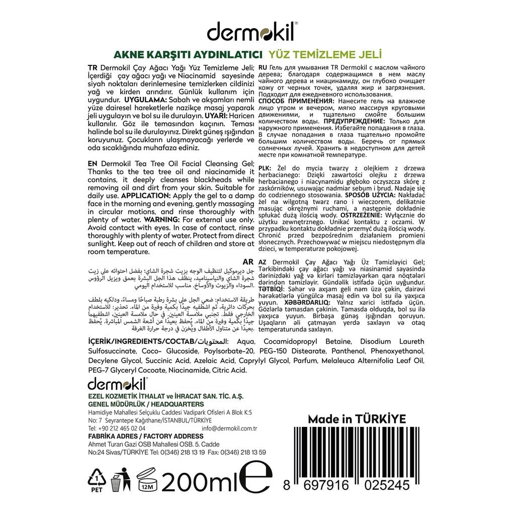 Dermokil Tea Tree Oil Acne-Prone Skin Cleanser 200 ml