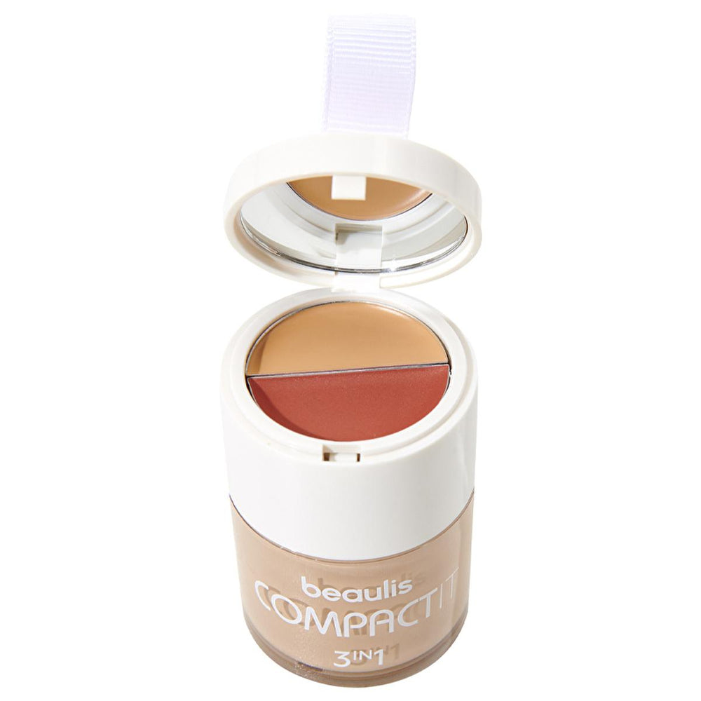 Beaulis 3-in-1 Compact Makeup Palette - Foundation, Blush, Concealer for Natural Finish - view 2