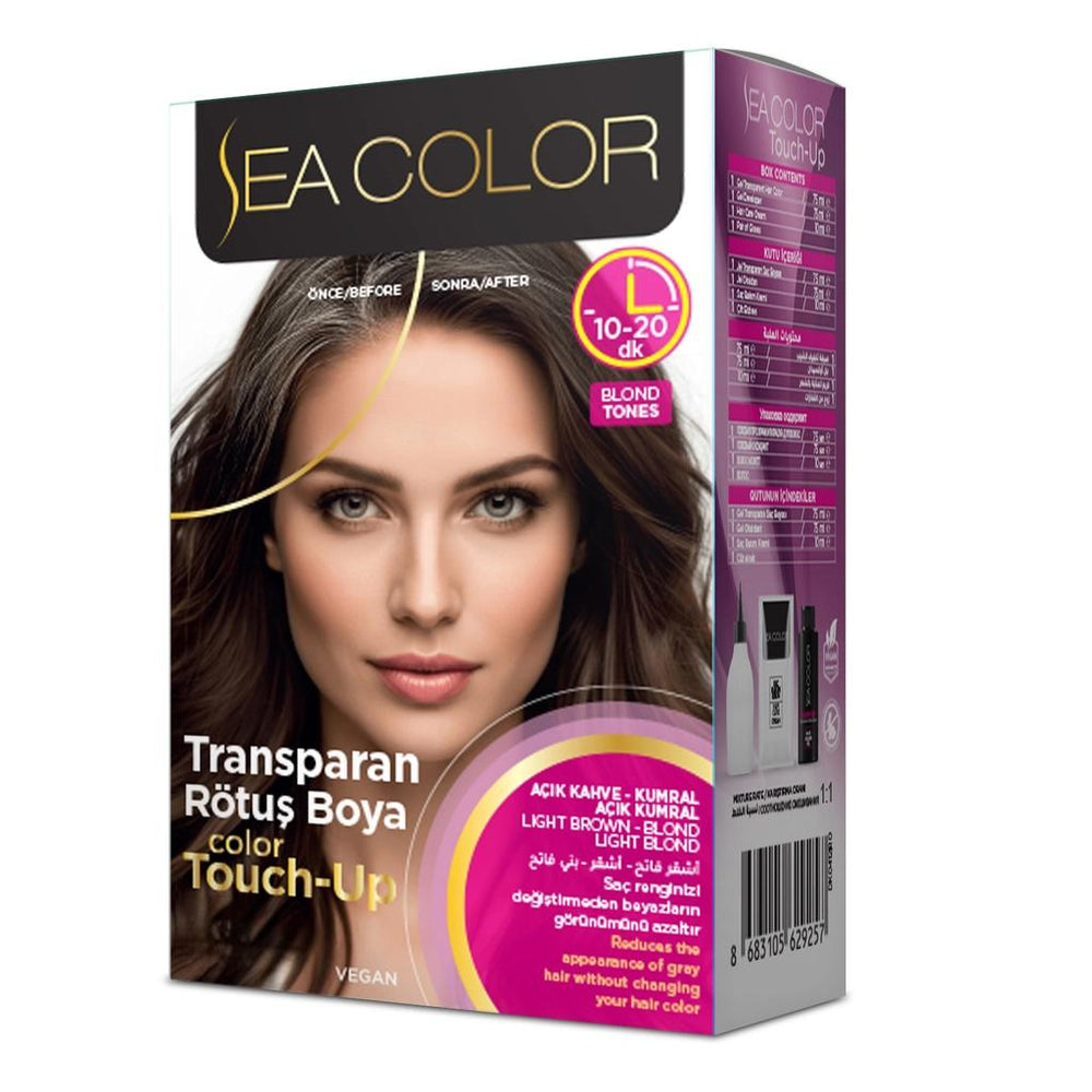 Sea Color Gray Root Touch Up Spray Light Brown 75ml