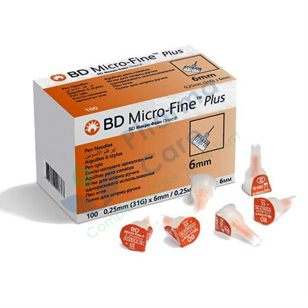 BD Micro-Fine Plus 6mm - 100 ct - view 3