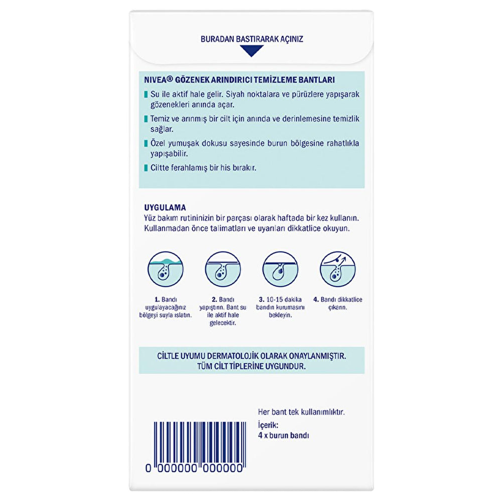 Nivea Pore Cleansing Strips - Deep Cleansing Skincare for Blackhead Removal, Dermatologically Tested, Suitable for - view 2