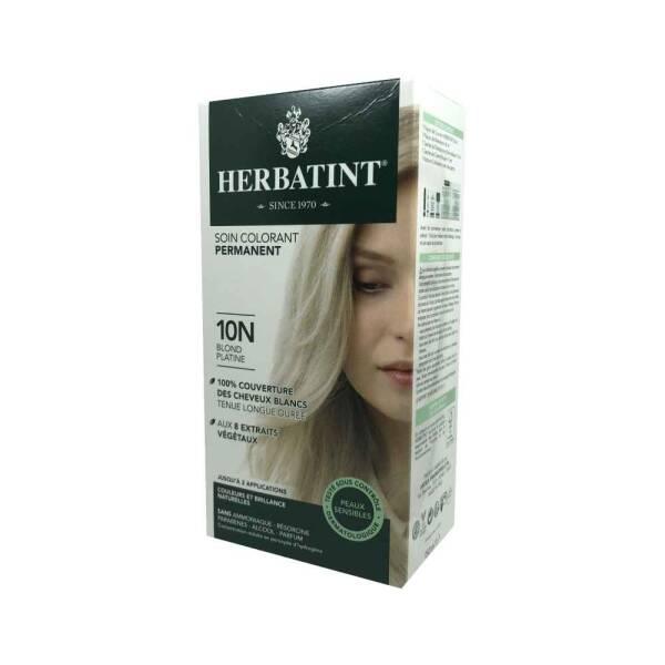Herbatint Herbal Hair Dye 10N Blond Platine - Platinum Blonde, Ammonia-Free, Natural Hair Coloring - Hair Dye