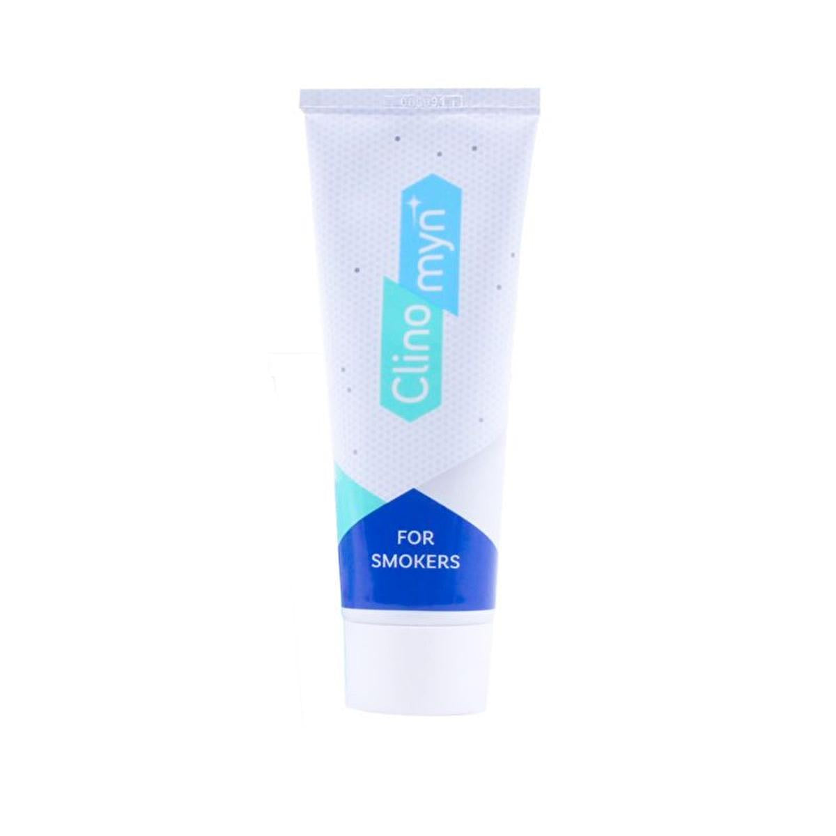 clinomyn toothpaste for smokers packaging, clinomyn stain removing toothpaste texture, clinomyn toothpaste mint flavor Clinomyn Toothpaste for Smokers - Stain Removal & Breath Freshening | 2.53 fl. oz. Clinomyn Toothpaste for Smokers - Removes Stains toothpaste, stain-removal, smokers, clinomyn, oral-care, breath-freshener, whitening, polishing, daily-use, ai-generated