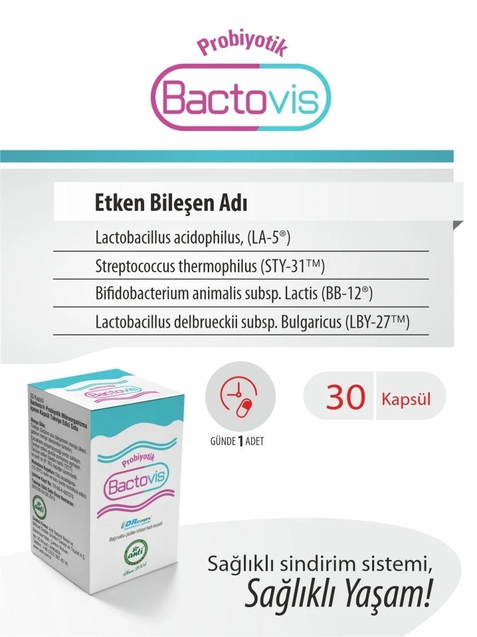 Bactovis Probiotic Supplement - 4 Strains, 10 Billion CFU, Vegan & Vegetarian Friendly - Supports Digestive Health - view 2