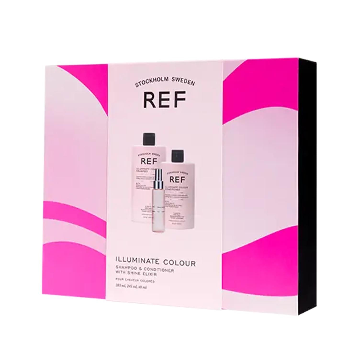 REF Illuminate Colour Protective Hair Care Set for Colored Hair - Maintains Color Vibrancy, Nourishes & Cares REF Illuminate Colour Protective Hair Care Set color protective hair care, colored hair products, hair color maintenance, REF Illuminate hair care set, colored hair care routine, hair care for colored hair, color vibrancy, nourishing hair care, caring hair products, hair care set, colored hair solutions, REF Illuminate, hair care, color protection, hair nourishment