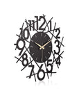 Muyika 41x41cm Modern Metal Silent Wall Clock - Large Decorative Timepiece for Home - view 4