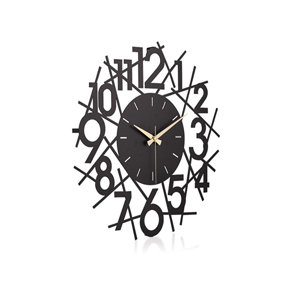 Muyika 41x41cm Modern Metal Silent Wall Clock - Large Decorative Timepiece for Home - view 4