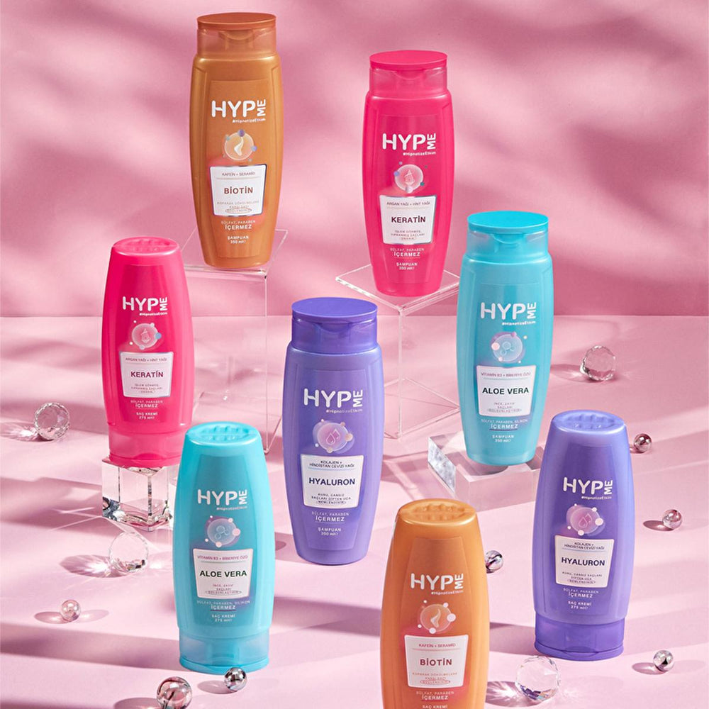 Hyp Me Sulfate-Free Anti-Hair Loss Shampoo with Caffeine & Biotin - Gentle, Strengthening, 11.83 fl oz - Shampoo