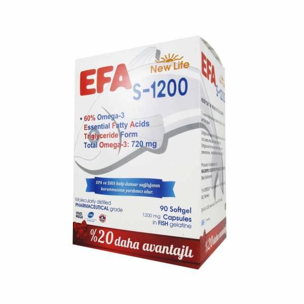 New Life Efa S-1200: High Potency Omega 3 Fish Oil Capsules | 720mg Omega-3, Gluten & Lactose-Free | Cardiovascular & Brain Health - image 7