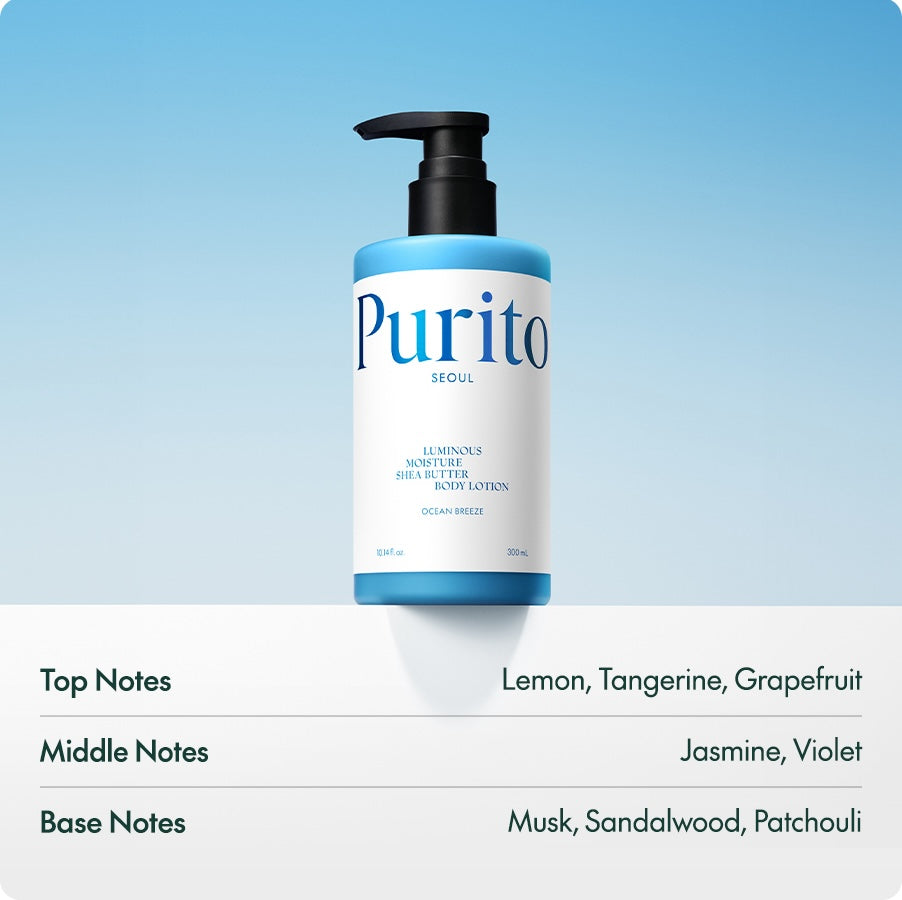 Purito Luminous Moisture Shea Butter Body Lotion Ocean Breeze 300ml
