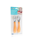 Babyjem Stainless Steel Baby Utensil Set - BPA Free, Ergonomic Design for Independent Eating Babyjem Stainless Steel Baby Utensil Set - Safe & Durable Baby Utensils, Stainless Steel Baby Cutlery, BPA Free Baby Utensils, Baby Fork and Spoon Set, Non-Toxic Baby Tableware, Ergonomic Baby Utensils, Baby Feeding Essentials, Durable Baby Utensils, Easy to Clean Baby Utensils, Independent Eating for Babies, Toddler Utensils, Stainless Steel Utensils for Kids, Safe Baby Utensils