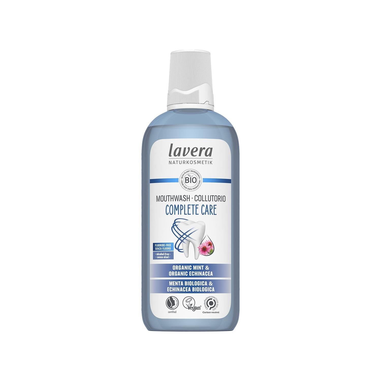 Lavera Fluoride-Free Mouthwash for Gum Care: Natural, Organic Oral Rinse, 400 ml - Gentle & Effective Dental Hygiene Lavera Fluoride-Free Mouthwash: Natural Gum Care fluoride-free mouthwash, natural mouthwash, organic mouthwash, gum care mouthwash, Lavera mouthwash, fluoride free oral rinse, natural dental care, mouthwash for sensitive gums, fluoride free, natural oral care, organic oral care, gum health, sensitive gums, holistic dental hygiene, oral health, oral rinse, dental care, Lavera, mouthwash, denta
