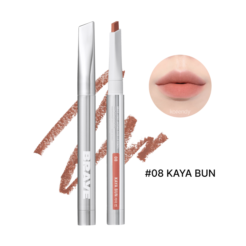 Braye Long Lasting Over Lip Pencil, Velvet Lip Liner for Fuller Look 0.5g