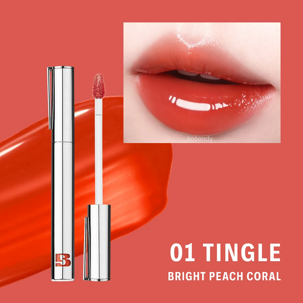 Braye Thin Glow Tint 2X Sheer Lip Tint with Apricot Kernel Oil 01 Tingle 3.4g