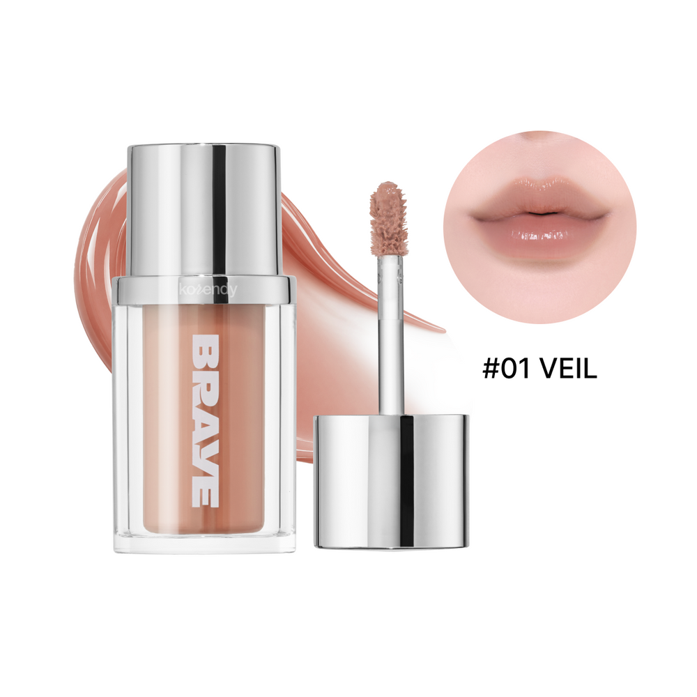 Braye Volume Plumping Lip Tint with Glossy Shine, 3.5g - Veil