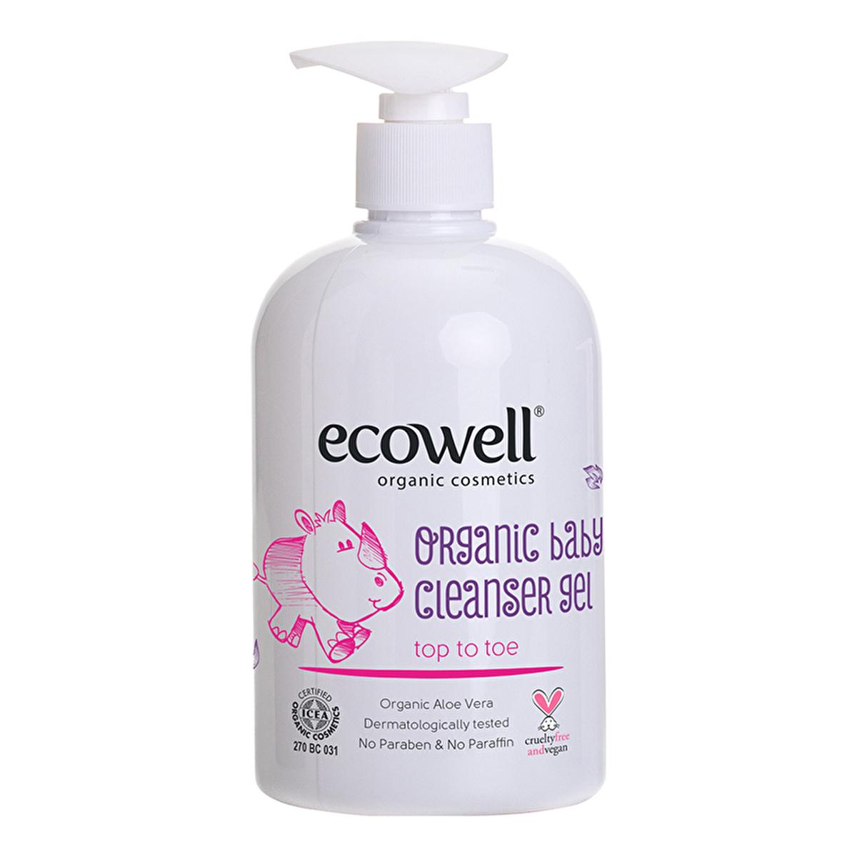 ecowell organic baby cleansing gel 500ml bottle, gentle formula for delicate skin Ecowell Organic Baby Cleansing Gel - Gentle Formula for Delicate Skin | 500 ml Ecowell Organic Baby Cleansing Gel - 500ml ecowell, organic-baby-cleansing-gel, vegan, cruelty-free, baby-care, gentle-cleaning, parents, eco-friendly, shampoo-and-soap, ai-generated