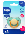 Wee Baby Joy Orthodontic Baby Pacifier - Silicone, BPA Free, Symmetrical Design for Newborns & Infants - view 2