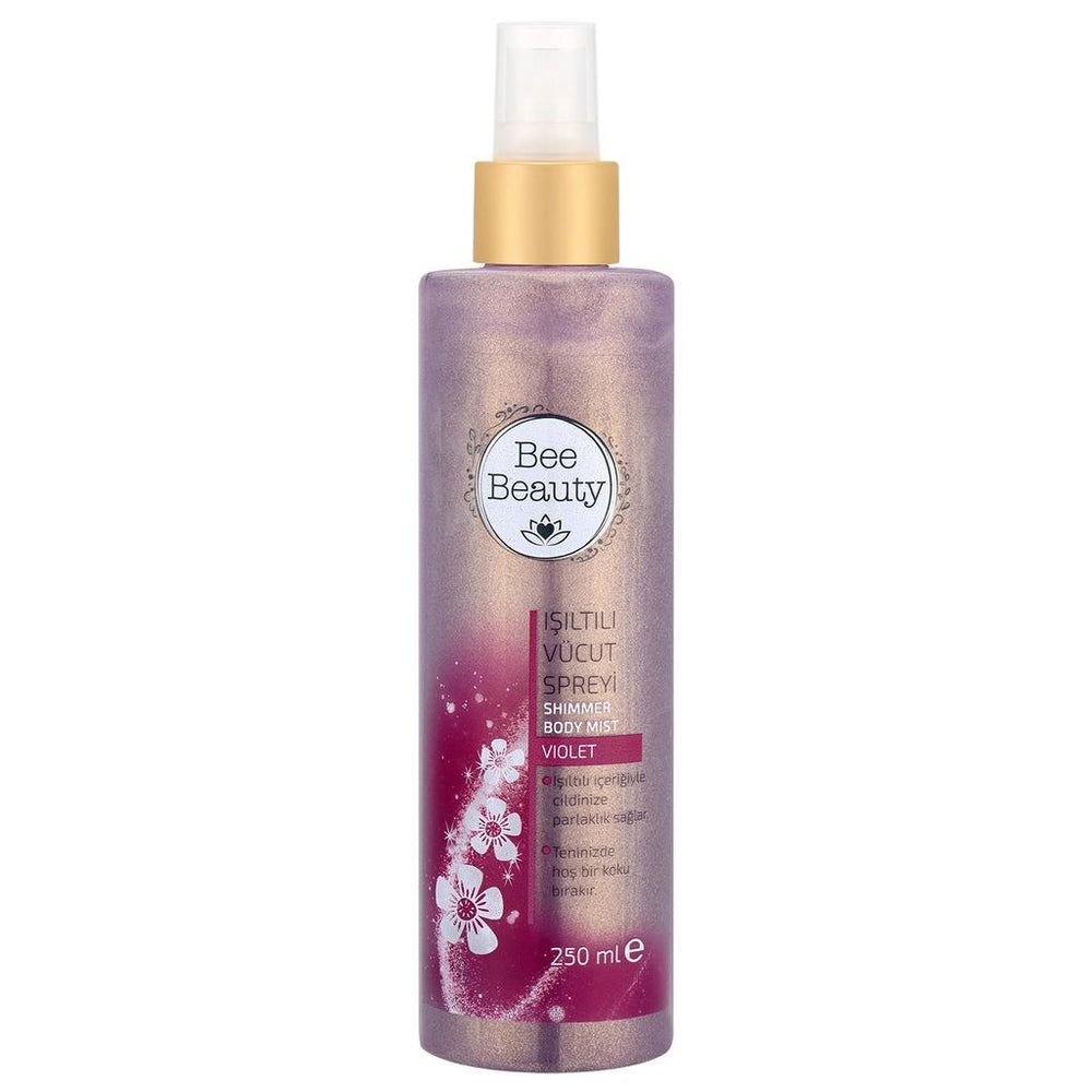 Bee Beauty Violet Shimmering Body Mist for Glowing Skin 250ml