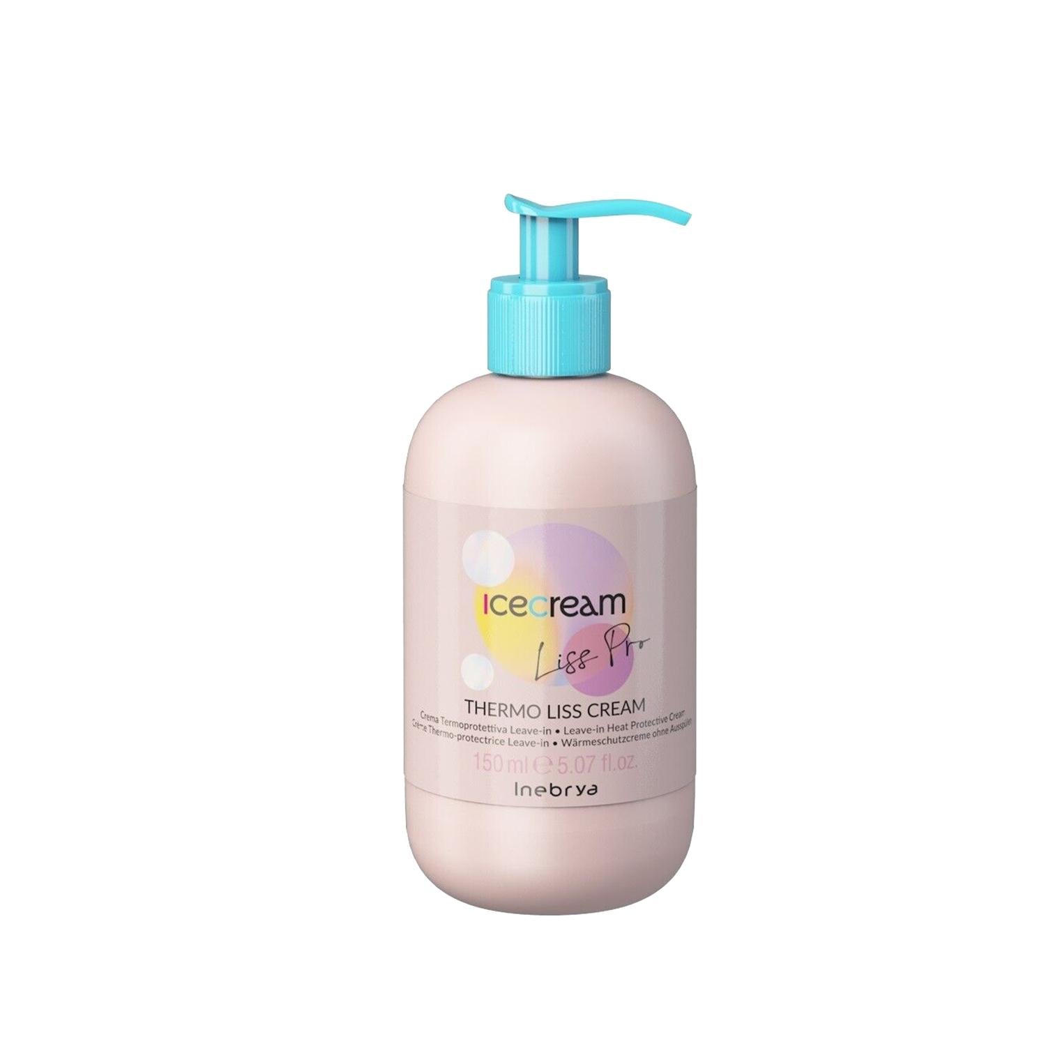 Inebrya Hair Care Cream - Thermal Protection for Hair, 150ml, Heat Protectant Cream for Styling Inebrya Thermal Hair Care Cream - Protect & Nourish hair care cream, thermal protection hair cream, Inebrya Ice Cream Liss Pro Liss, heat protectant for hair, hair protection cream, thermal hair care, hair nourishment, styling protection, salon quality hair care, hair health maintenance