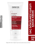 Vichy Dercos Energisant Anti-Hair Loss Hair Cream 200ml - Strengthens & Nourishes Hair - Hair Mask