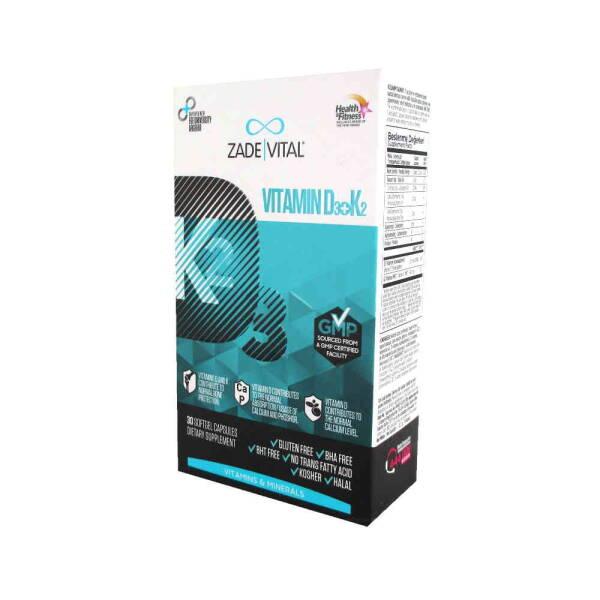 Zade Vital Vitamin D3 + K2 Supplement for Bone Health - 30 Capsules Zade Vital Vitamin D3 + K2 - Bone Health Supplement Vitamin D3 supplement, Vitamin K2 supplement, Dietary supplement for bone health, Natural vitamin supplements, Vitamin D3 and K2 combination, Bone health support, Immune system support, Cardiovascular health, Health and wellness, Dietary supplements, Vitamins and minerals
