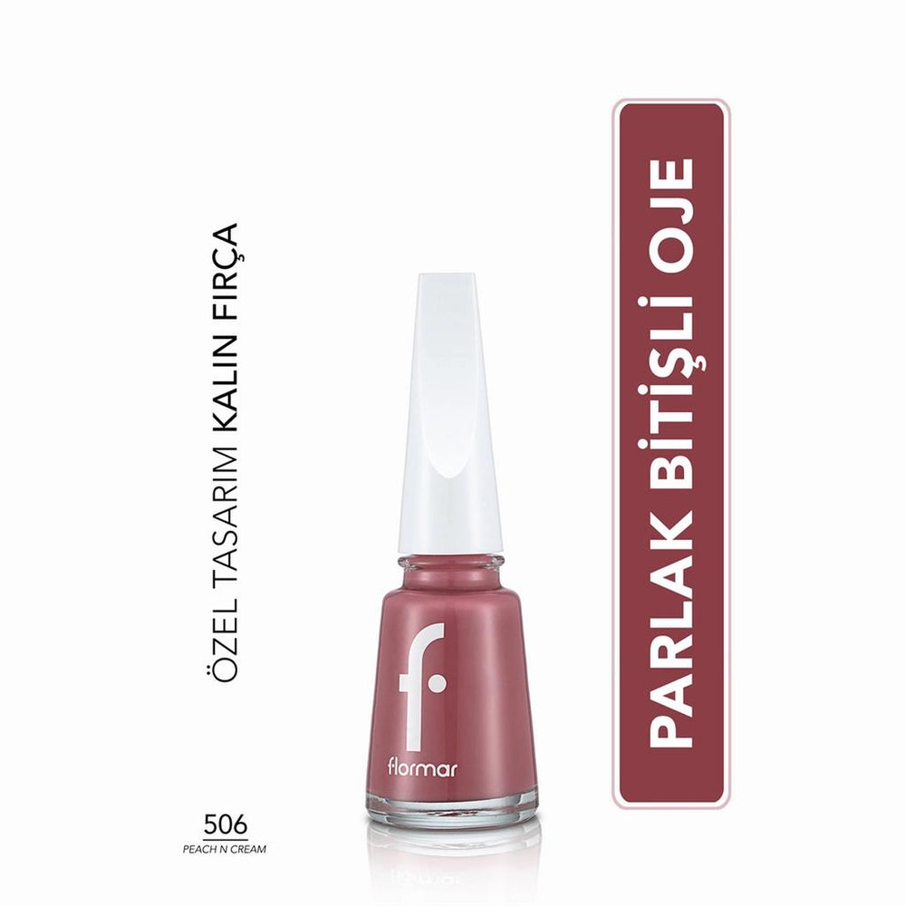 Flormar Nail Enamel Intense Color Peach N Cream 506 8ml