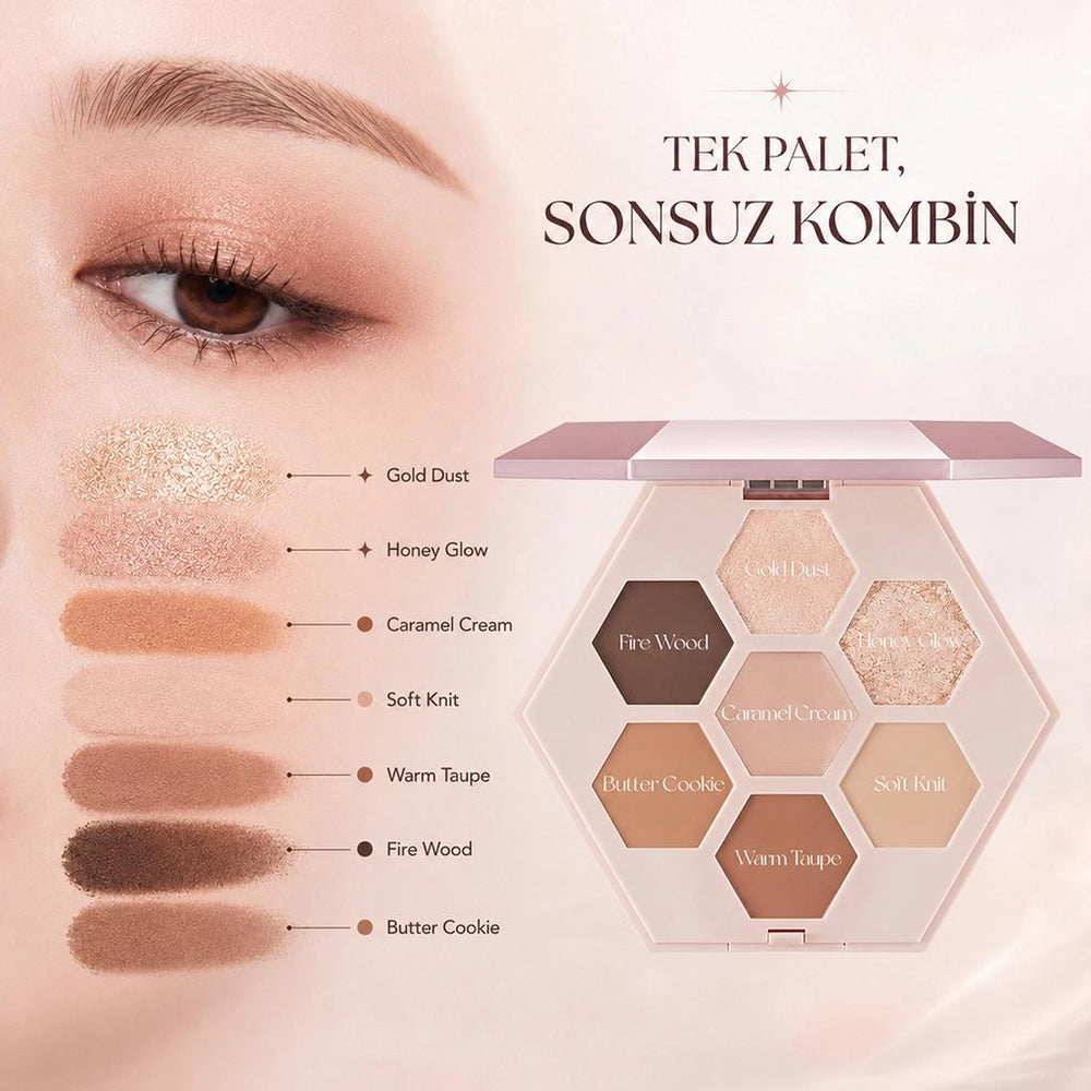 Elroel Barely Mood Shadow Palette 01 Brown Mauve 10g