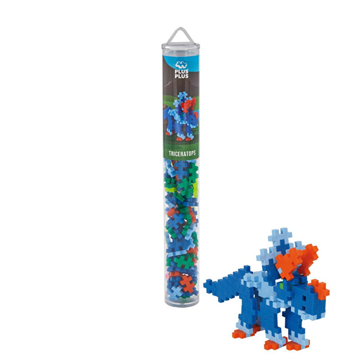 Plus Plus Educational Construction Toy, Dinozor Triceratops 100 Piece Set - Reusable Storage Tube, Made in Denmark Plus Plus Dinozor Triceratops 100 Piece Educational Toy Plus Plus toy, Dinozor Triceratops, Educational construction toy, Children's building blocks, Reusable storage toy, STEM toy, Kids' construction toy, Denmark made, Creative play, Fine motor skills, Educational toy, Building blocks, Construction toy, Travel-friendly, Reusable storage