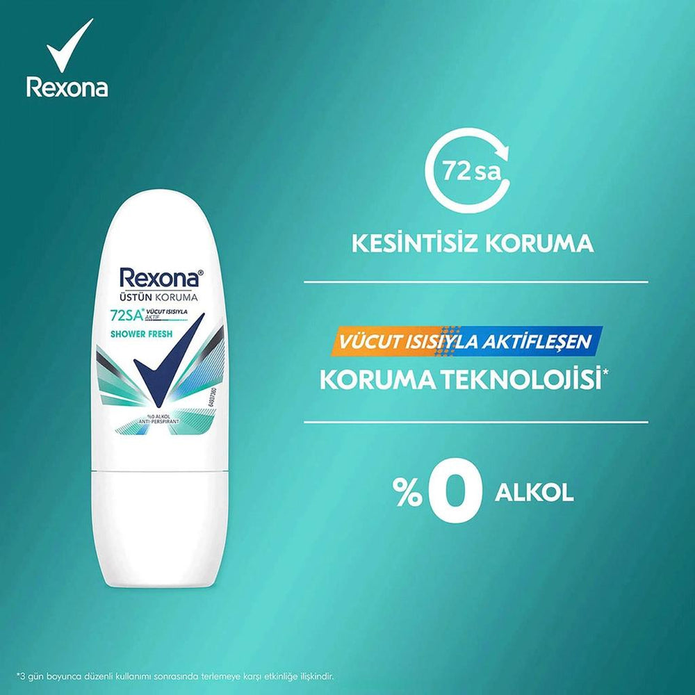 Rexona Shower Fresh Maximum Protection Mini Roll-On 20 ml x 2