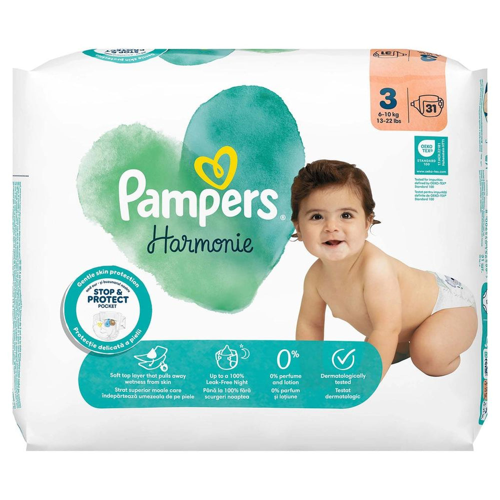 Prima Harmonie Baby Diapers Size 3 Soft Protection 31 Count