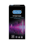 Durex Intense Condoms - 10 Pack, Enhanced Sensation for Intimate Protection & Pleasure - image 2