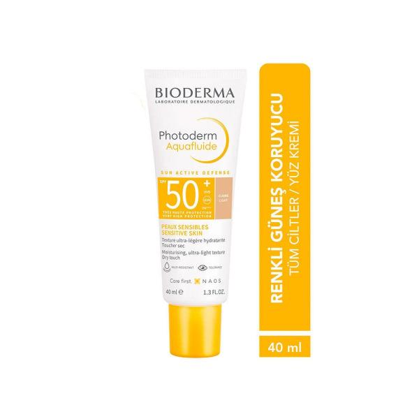 Bioderma Photoderm Aquafluide Light Sunscreen Cream SPF50+ - Lightweight, Non-Greasy, Color-Evening Protection for - view 2
