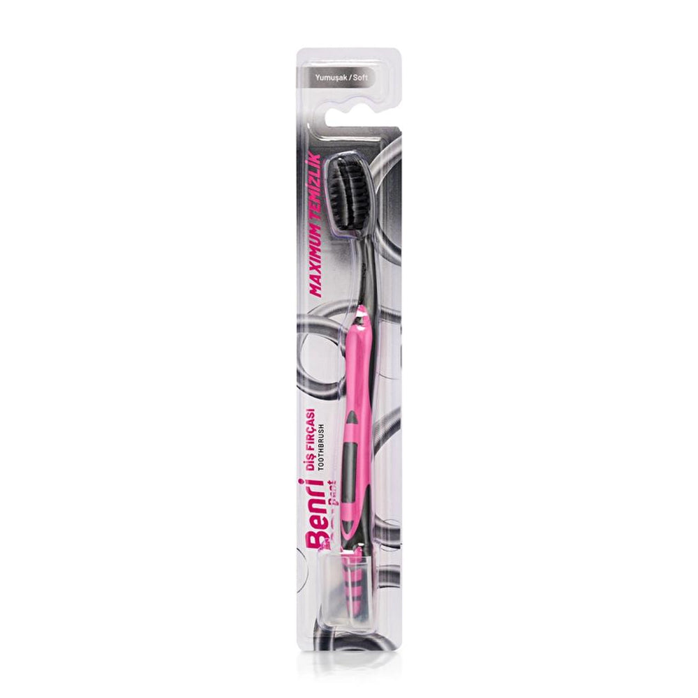 Benri Dent Charcoal Soft Toothbrush for Gentle Cleaning
