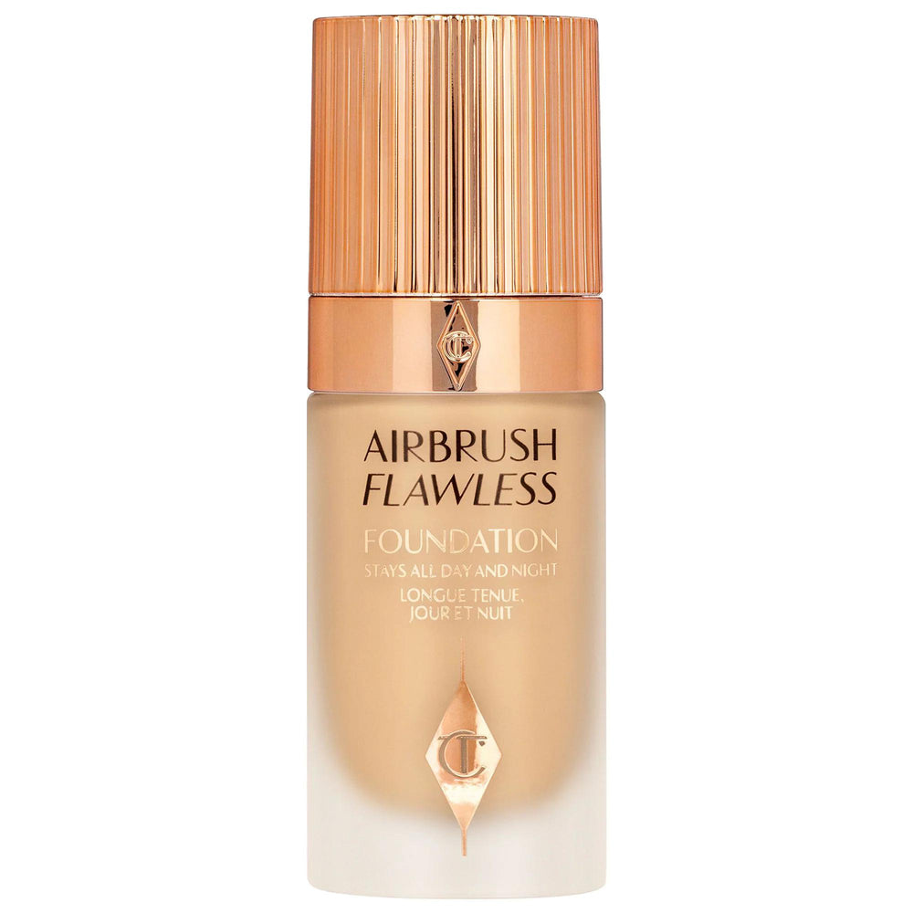 Charlotte Tilbury Airbrush Flawless Longwear Foundation: Full Coverage, Matte Finish, Poreless & Wrinkle Reducing Liquid Foundation Makeup Charlotte Tilbury Airbrush Foundation: Poreless, Full Coverage longwear foundation, full coverage foundation, matte foundation, vegan foundation, cruelty-free foundation, poreless foundation, wrinkle reducing foundation, hydrating foundation, flawless foundation makeup, airbrush finish foundation, liquid foundation, long-lasting makeup, minimize pores, reduce wrinkles, n