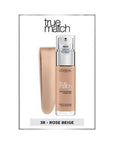 Loreal Paris True Match Foundation - Natural Look, Long Lasting, Hydrating Makeup for All Skin Types - 3R Rose Beige Loreal Paris True Match Foundation - Natural & Long Lasting Loreal Paris True Match Foundation, Foundation Makeup, Natural Look Foundation, Long Lasting Foundation, Hyaluronic Acid Foundation, Hydrating Makeup, Makeup for All Skin Types, Cosmetic, Beauty Product, Skincare Makeup, 3R Rose Beige, Rose Beige Foundation