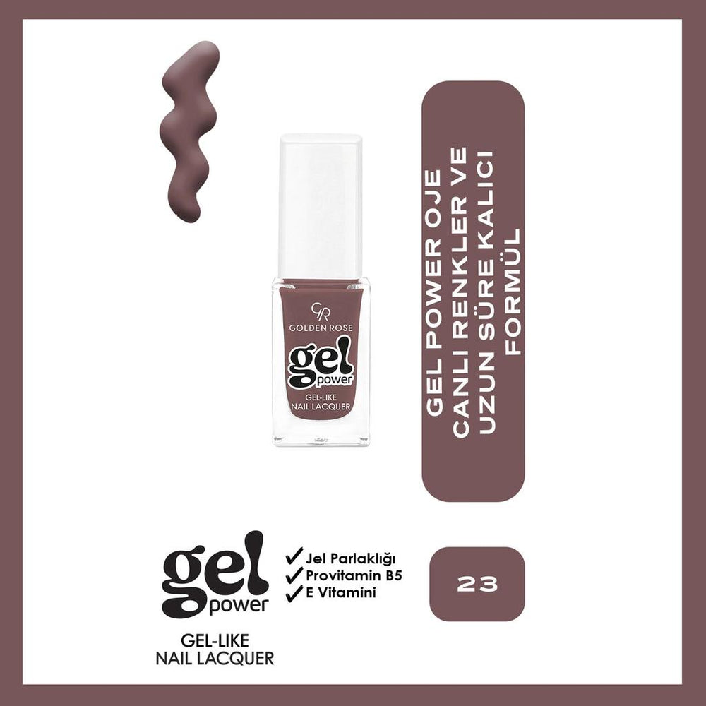 Golden Rose Power Gel Like Nail Polish No 23 10.2ml