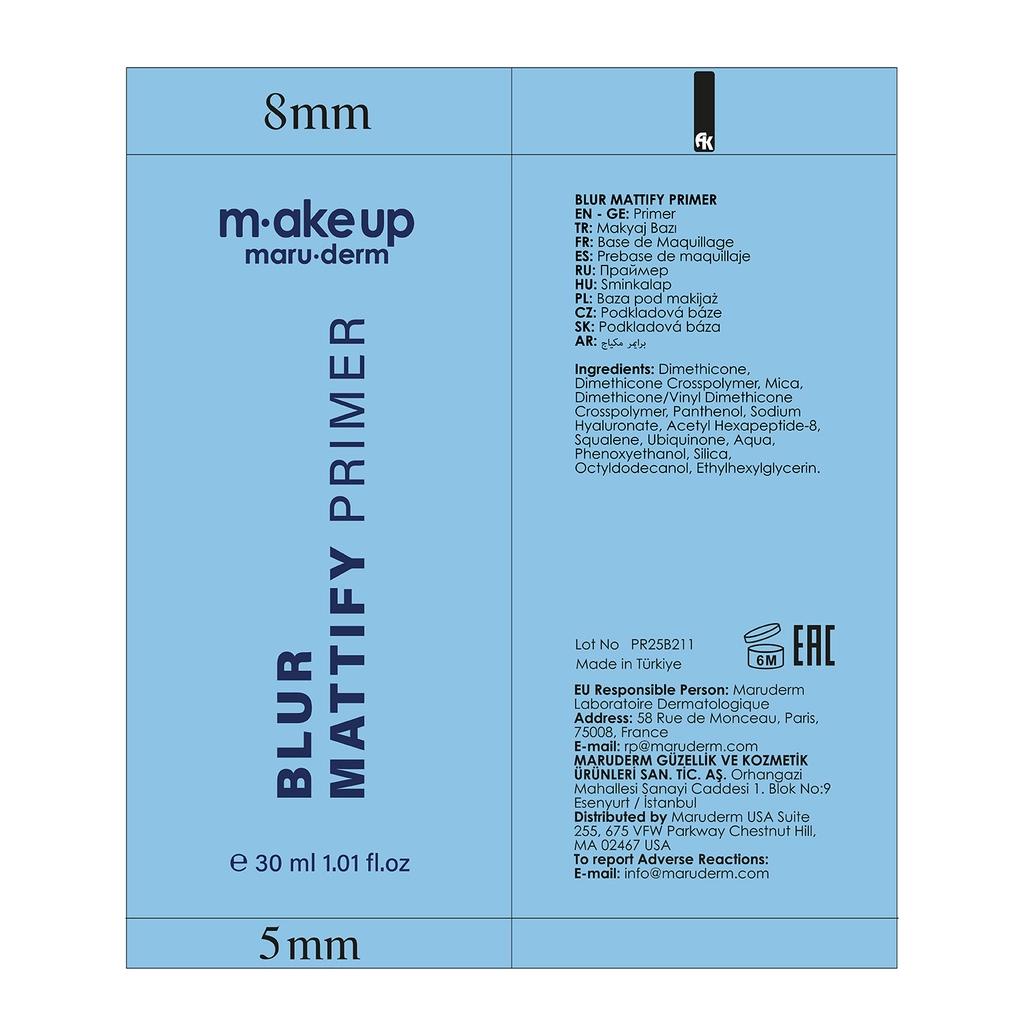 Maruderm Blur &amp; Mattify Makeup Primer 30ml