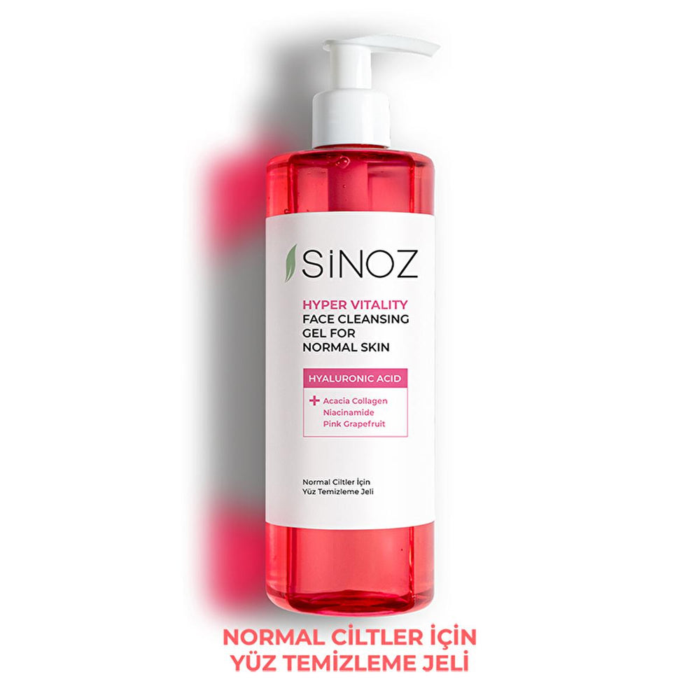 Sinoz Hydrating Facial Cleanser for Normal Skin: Gentle Daily Face Wash with Hyaluronic Acid, Pink Grapefruit & Acacia Collagen - Brightens & Moisturizes (400ml) Sinoz Facial Cleanser: Hydrating Face Wash for Normal Skin facial cleanser for normal skin, hydrating face wash, gentle daily cleanser, hyaluronic acid cleanser, skin brightening face wash, Sinoz cleanser, normal skin face wash, pink grapefruit cleanser, akasya collagen facial wash, face wash, cleanser, skincare, hyaluronic acid, akasya collagen, p