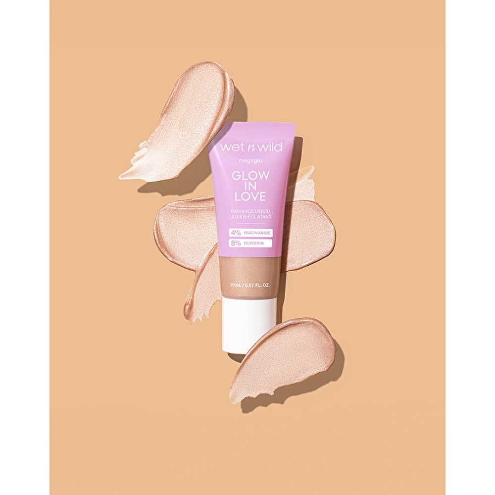 Wet n Wild MegaGlo Glow in Love Radiance Liquid Highlighter - Niacinamide, Buildable Coverage, Radiant Glow - view 2