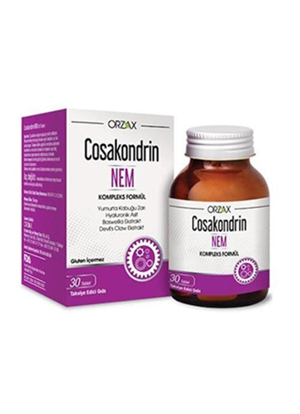 Orzax Cosakondrin Nem - Joint Health Supplement with Egg Shell Membrane, Boswellia & Hyaluronic Acid - 30 Tablets - image 3