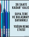 Maybelline New York Tattoo Liner Jel Göz Kalemi - 817 Vivid Green, Suya Dayanıklı, Çarpıcı Burgundy Rengi, Kolay Uygulama Maybelline Tattoo Liner - Suya Dayanıklı Burgundy Göz Kalemi Jel Göz Kalemi, Maybelline New York, Tattoo Liner, Burgundy Rengi, Suya Dayanıklı Makyaj, Göz Makyajı, Kalıcı Makyaj, Kozmetik, Makyaj Ürünleri, Göz Kalemi, Jel Makyaj, Burgundy Göz Kalemi, Suya Dayanıklı Göz Kalemi