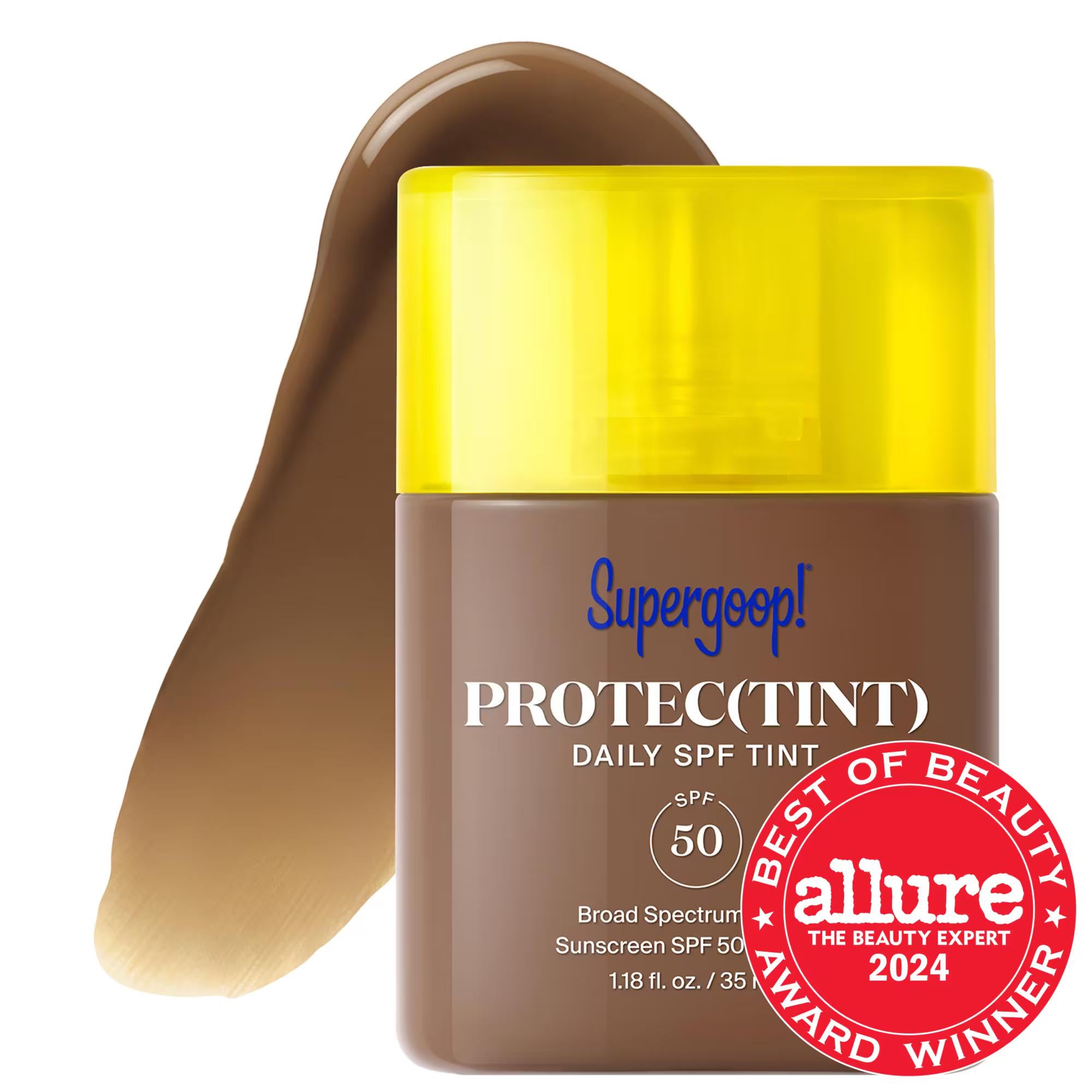 Protec(tint) Daily SPF Tint SPF 50 Sunscreen Skin Tint - Lightweight, Buildable Coverage, Natural Finish, Cruelty-Free Protec(tint) Daily SPF Tint - SPF 50 Tinted Sunscreen Tinted Sunscreen, SPF 50, Broad-Spectrum Sun Protection, Lightweight Coverage, Natural Finish, Ectoin, Hyaluronic Acid, Zinc Oxide, Cruelty-Free Cosmetics, Makeup, Face Makeup, Tinted Moisturizer, Sun Protection, Skincare-Infused Makeup, Daily Sun Defense, Ethical Beauty Products