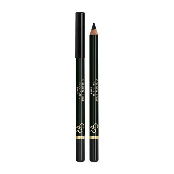 Golden Rose True Kohl Black Eyeliner - Intense, Mysterious Eyes with Soft Texture Golden Rose True Kohl Black Eyeliner - Intense Eye Makeup Eyeliner, Kohl Eyeliner, Black Eyeliner, Golden Rose Eyeliner, True Kohl Black, Eye Makeup, Cosmetics, Makeup Essentials, Beauty Products, Golden Rose Cosmetics, Intense Eye Look, Dramatic Eye Makeup, Soft Texture Eyeliner