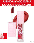 Maybelline Lifter Plump: Hot Chili Lip Plumper Gloss for Voluminous Lips | Non-Sticky, Long-Lasting Color & Fullness Maybelline Lifter Plump: Hot Chili Lip Plumper for Fuller Lips lip plumper gloss, hot chili lip gloss, Maybelline lip gloss, lip volumizer, plumping lip gloss, 006 Hot Chili lip gloss, non-sticky lip gloss, lip gloss, lip plumper, hot chili, Maybelline, lip volumizer, plumping, non-sticky, gloss, lip makeup, lip color, cosmetic, beauty, fuller lips, defined lips, XL applicator, easy applicati