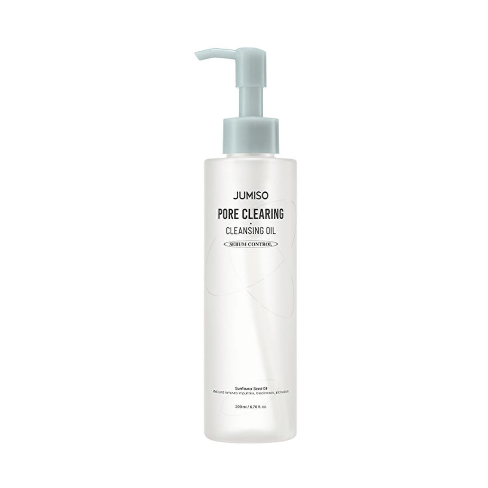 Jumiso Pore Cleansing Oil 200ml - Gentle Facial Cleanser for All Skin Types, Removes Sebum & Impurities, Sunflower Oil Infused Jumiso Pore Cleansing Oil - Gentle & Effective Facial Cleanser pore cleansing oil, facial cleansing oil, Jumiso cleansing oil, double cleansing oil, sunflower oil cleanser, gentle face cleanser, skin cleansing oil, sebum removing cleanser, cleansing oil, face cleanser, sunflower oil, double cleansing, skin care, all skin types, gentle cleanser, makeup remover, Korean beauty, K-beaut