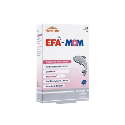 New Life EFA Mom: Comprehensive Pregnancy Supplement with DHA, Folic Acid & Iron - Gluten-Free Prenatal Vitamins New Life EFA Mom Prenatal: DHA, Folic Acid, Iron - Pregnancy Support pregnancy supplement, prenatal vitamins, postnatal vitamins, DHA supplement for pregnancy, Omega-3 supplement for pregnancy, folic acid supplement pregnancy, iron supplement pregnancy, fish oil capsules, gluten-free prenatal vitamins, EFA Mom, pregnancy health, prenatal care, maternal health, baby development, fetal development,