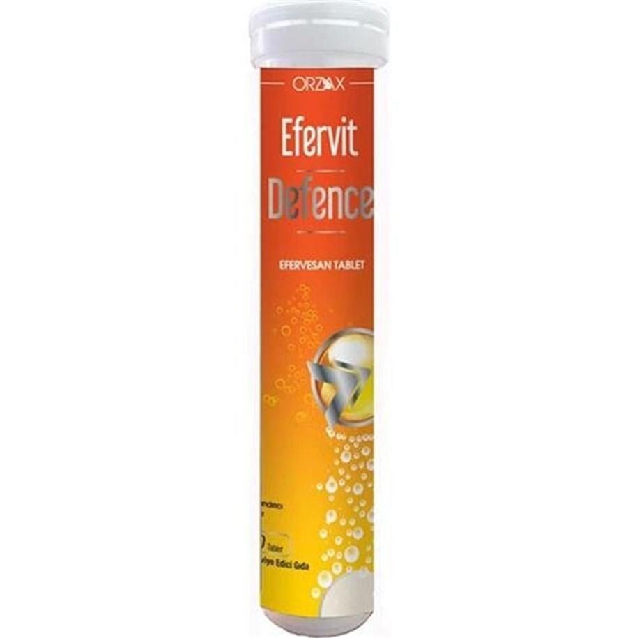 Efervit Defence C Vitamin C, Zinc, and Vitamin D3 Supplement - 20 Effervescent Tablets for Immune - Vitamin & Supplement