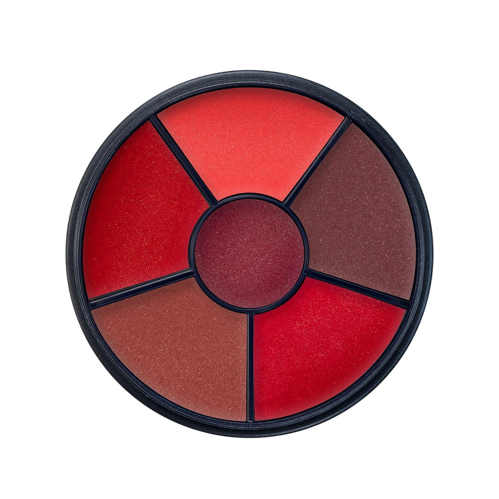 Kryolan Velvet Kiss Lipstick Wheel 6 Colors Kiss 3