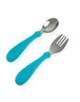 Babyjem Stainless Steel Baby Utensil Set - BPA Free, Ergonomic Design for Independent Eating - Baby Care