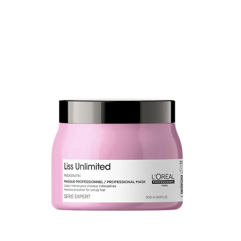 Loreal Professionnel Paris Serie Expert Liss Unlimited Hair Mask - 500ml Smoothing Treatment for Frizzy Hair - Hair Mask